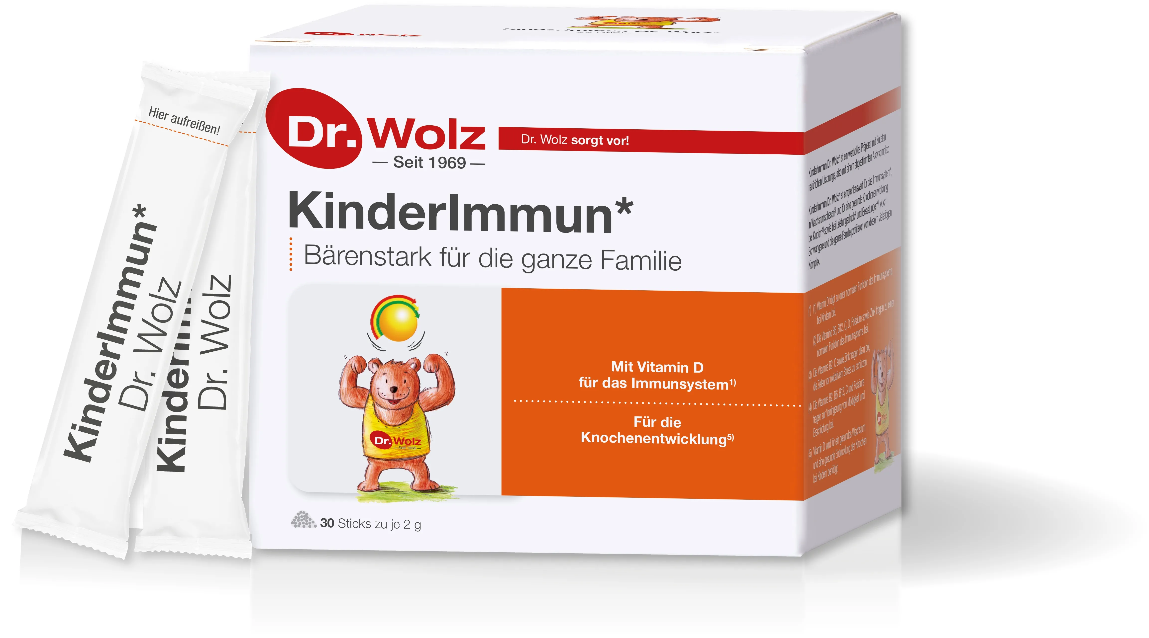 Dr. Wolz KinderImmun tirpūs milteliai 2g N30 -  