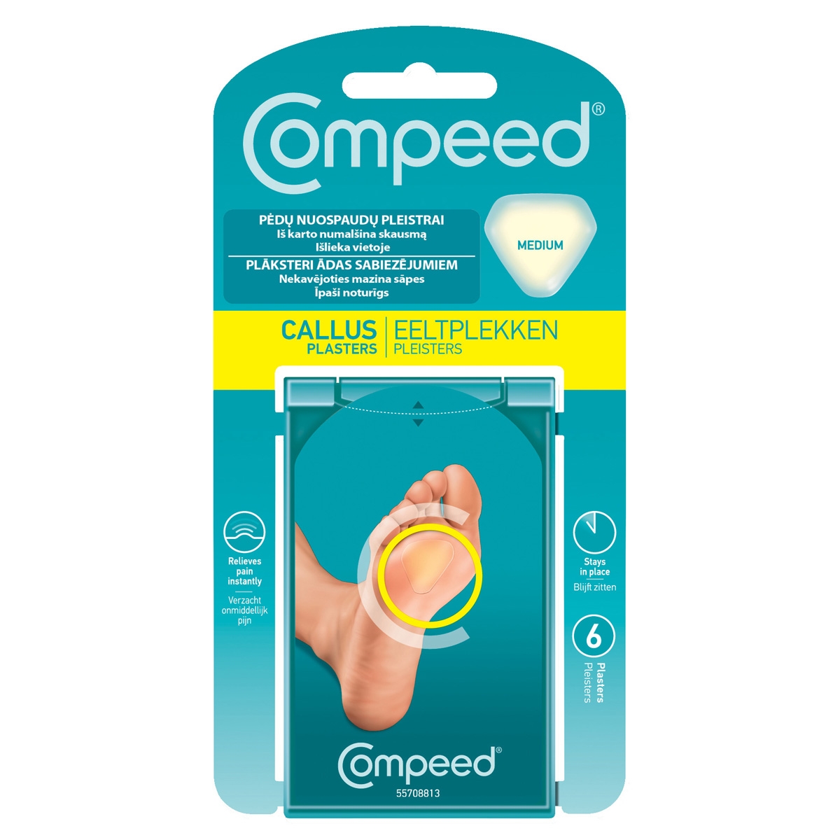 COMPEED pleistrai pėdų nuospaudoms MEDIUM, N6 -  