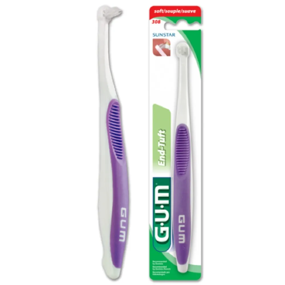 G.U.M. vieno danties šepetėlis END-TUFT TAPERED TRIM, N1 -  