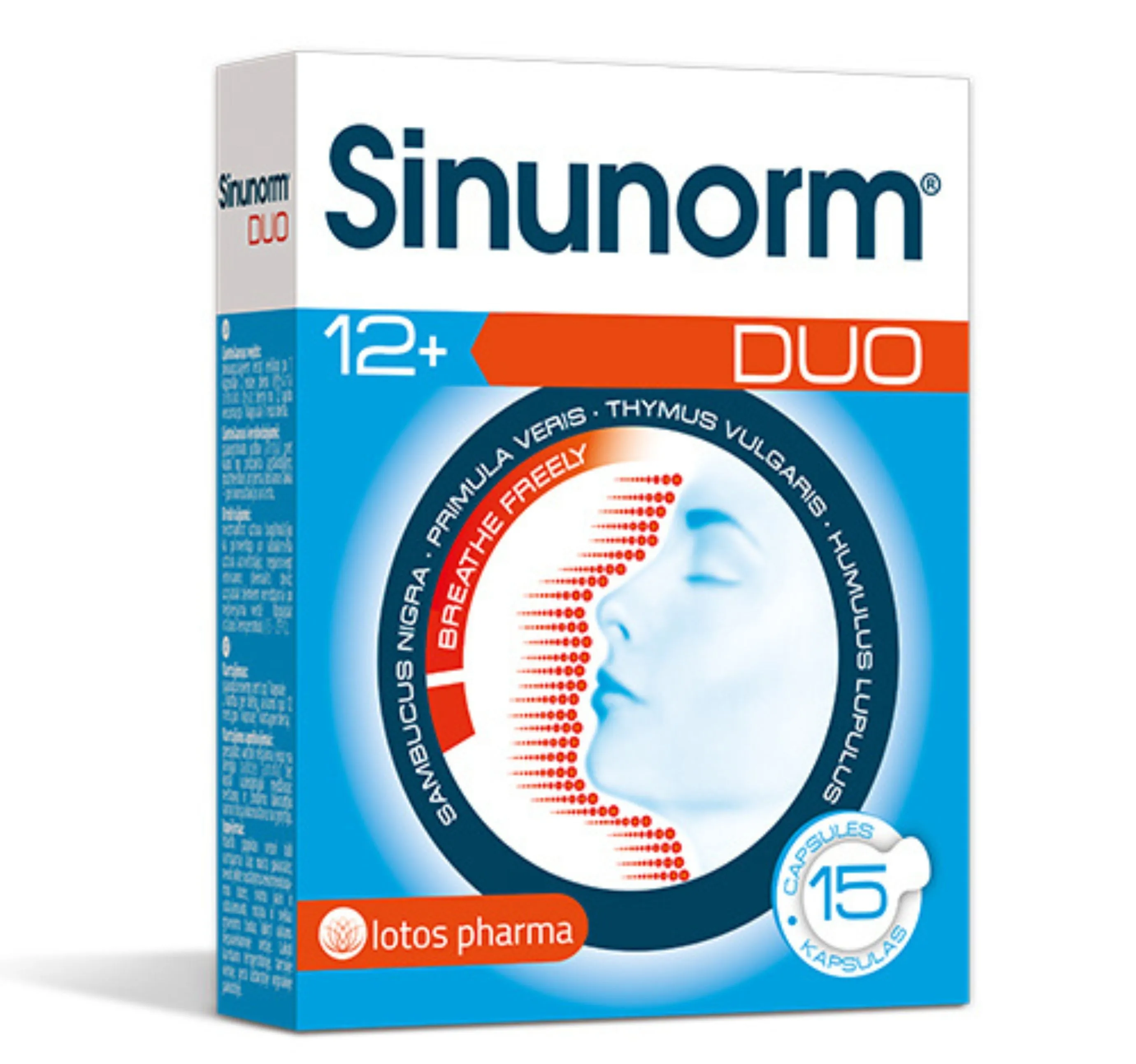 SINUNORM DUO, 15 kapsulių -  