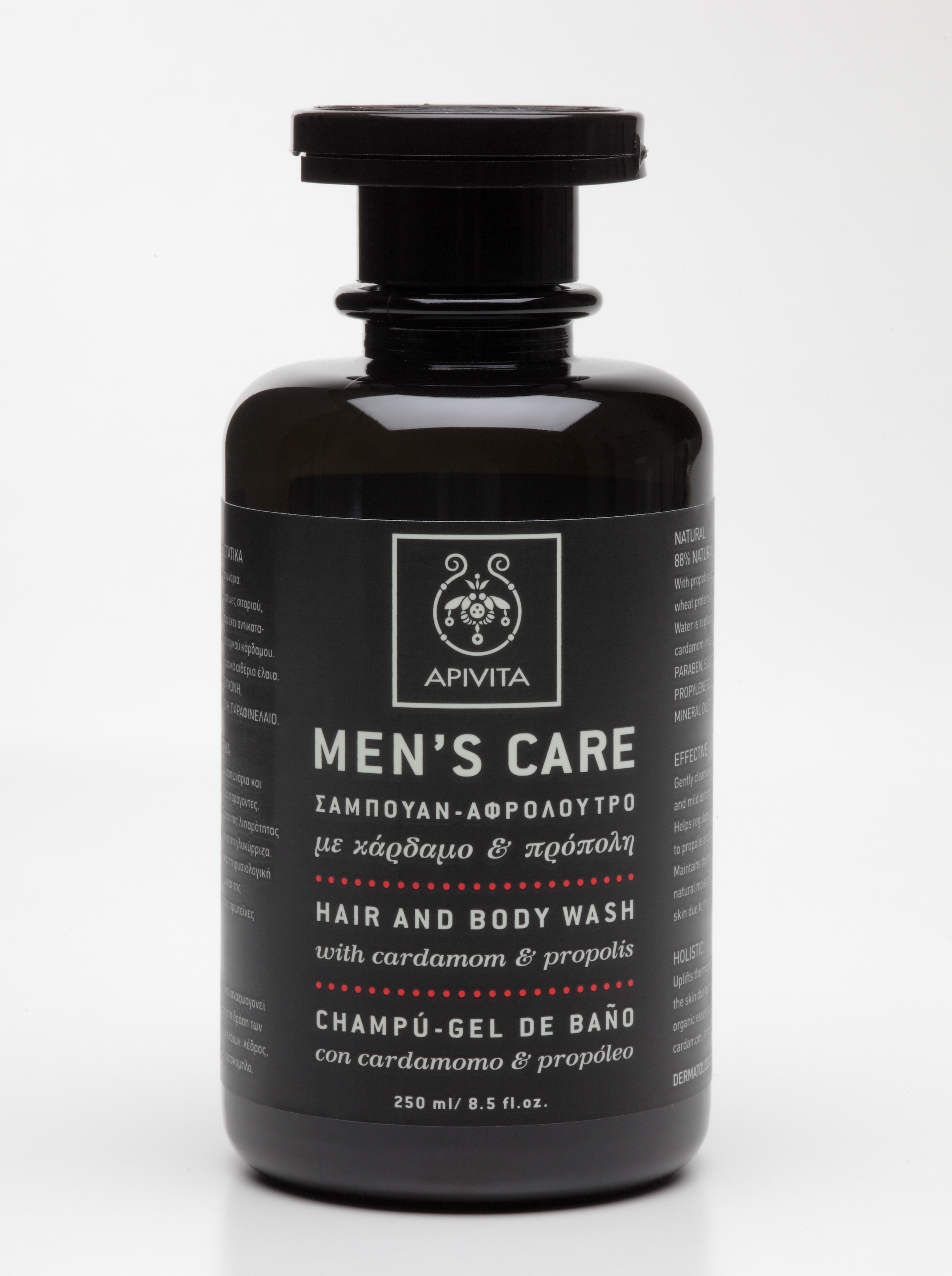 APIVITA prausiklis su propoliu ir kardamonu MEN'S CARE, 250ml -  