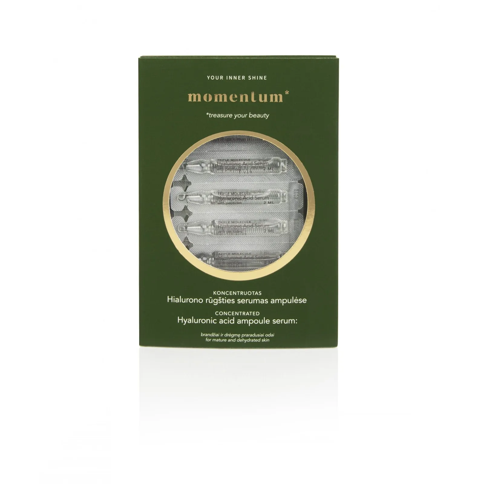 MANILLA hialurono rūgšties serumas ampulėse MOMENTUM, 14vnt x 2ml -  