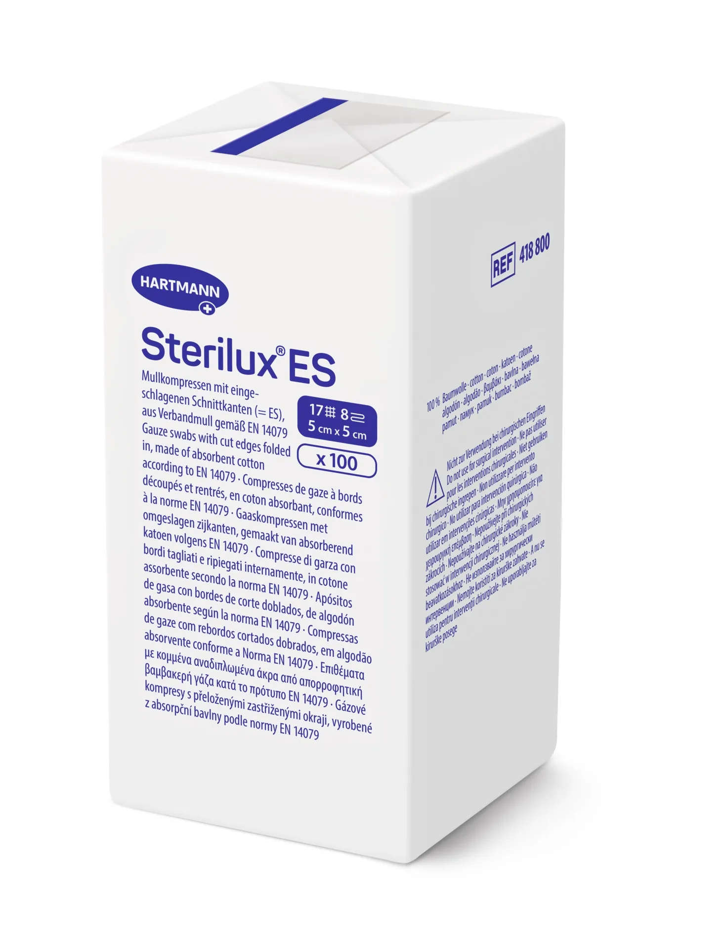 Sterilux ES sterilus marlinis tvarstis ES 5 x 5 cm, 25 vnt. -  