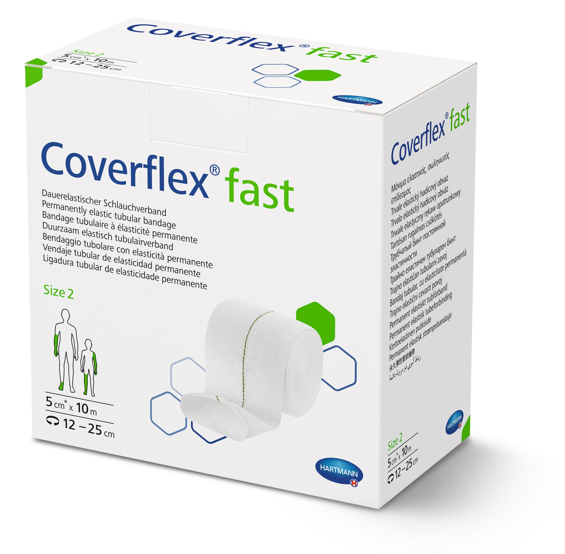 Coverflex® Fast tubuliarinis tvarstis 5 cm x 10 m, 2 dydis, 1 vnt. -  