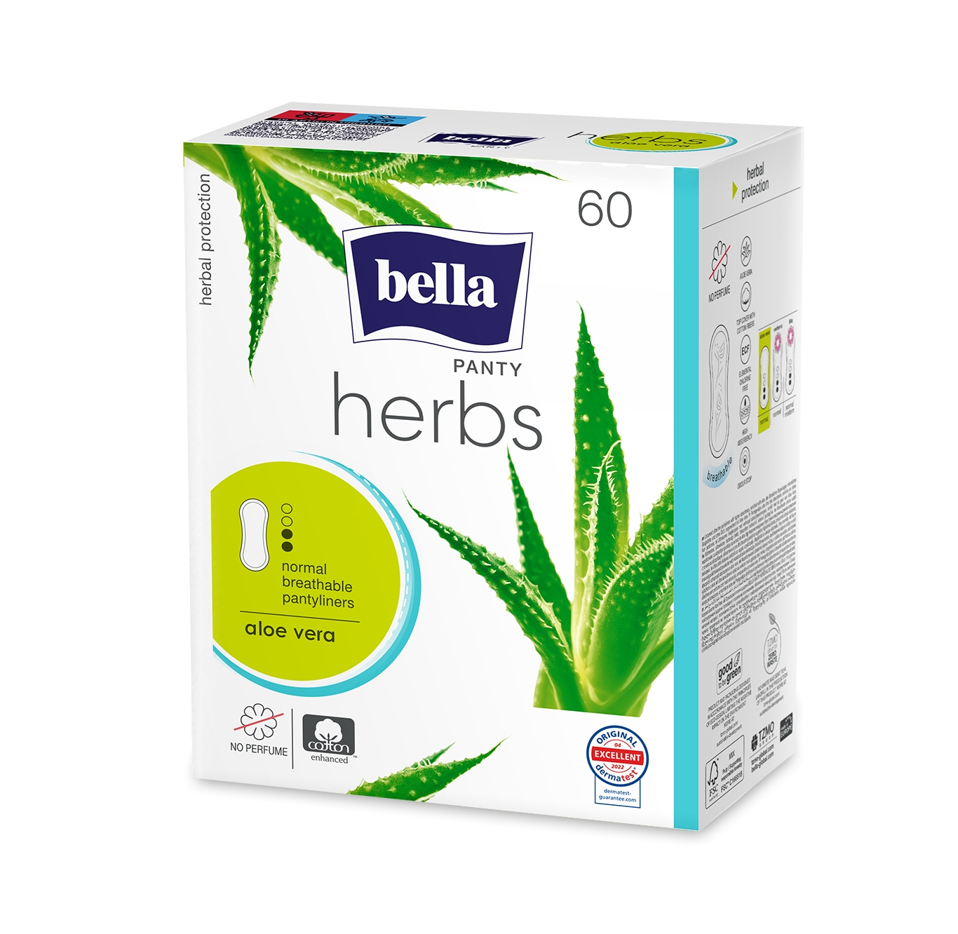 BELLA Herbs Aloe Vera įklotai su alaviju 60 vnt. -  