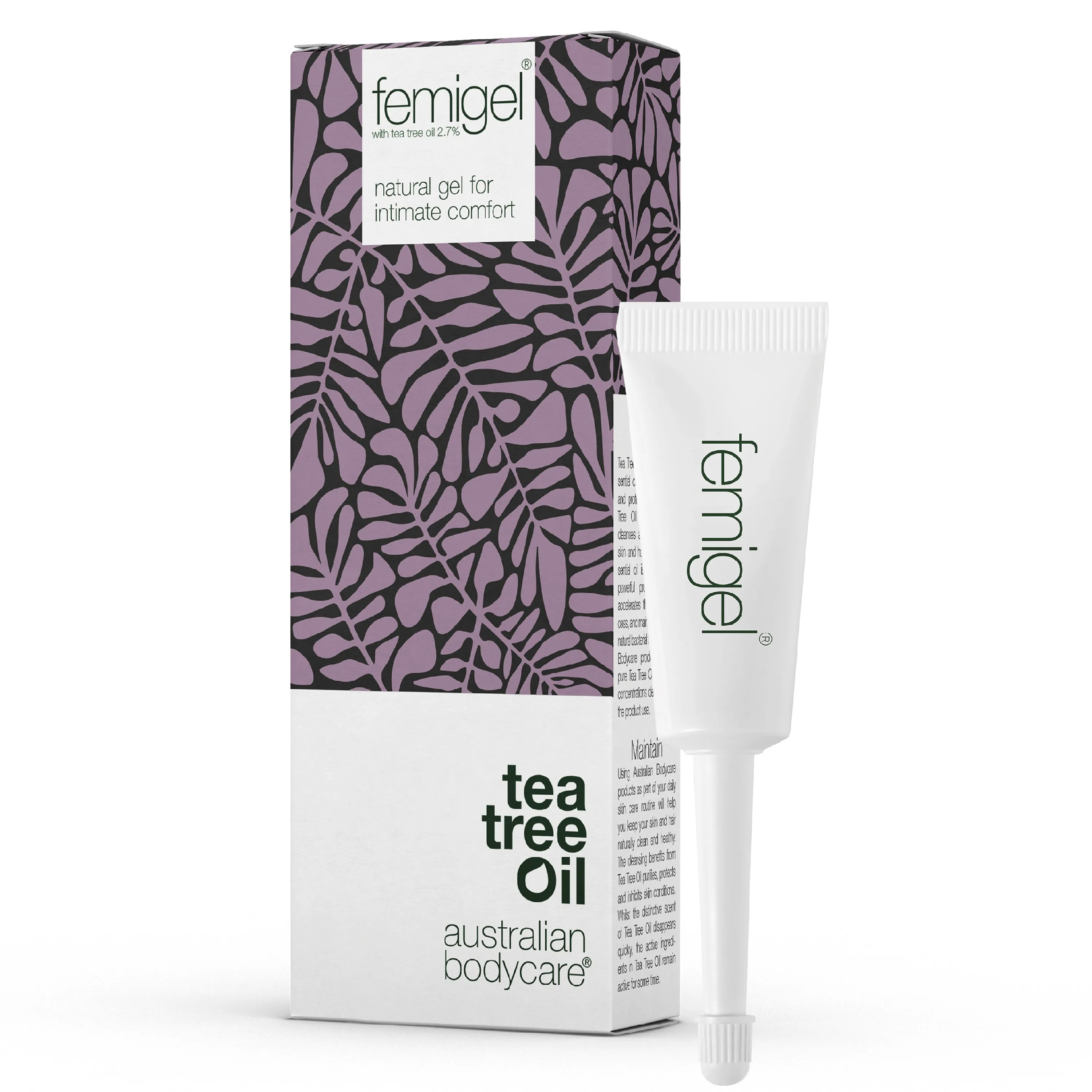 TEA TREE OIL gelis moters intymiam komfortui FEMIGEL, 5ml x N5 -  