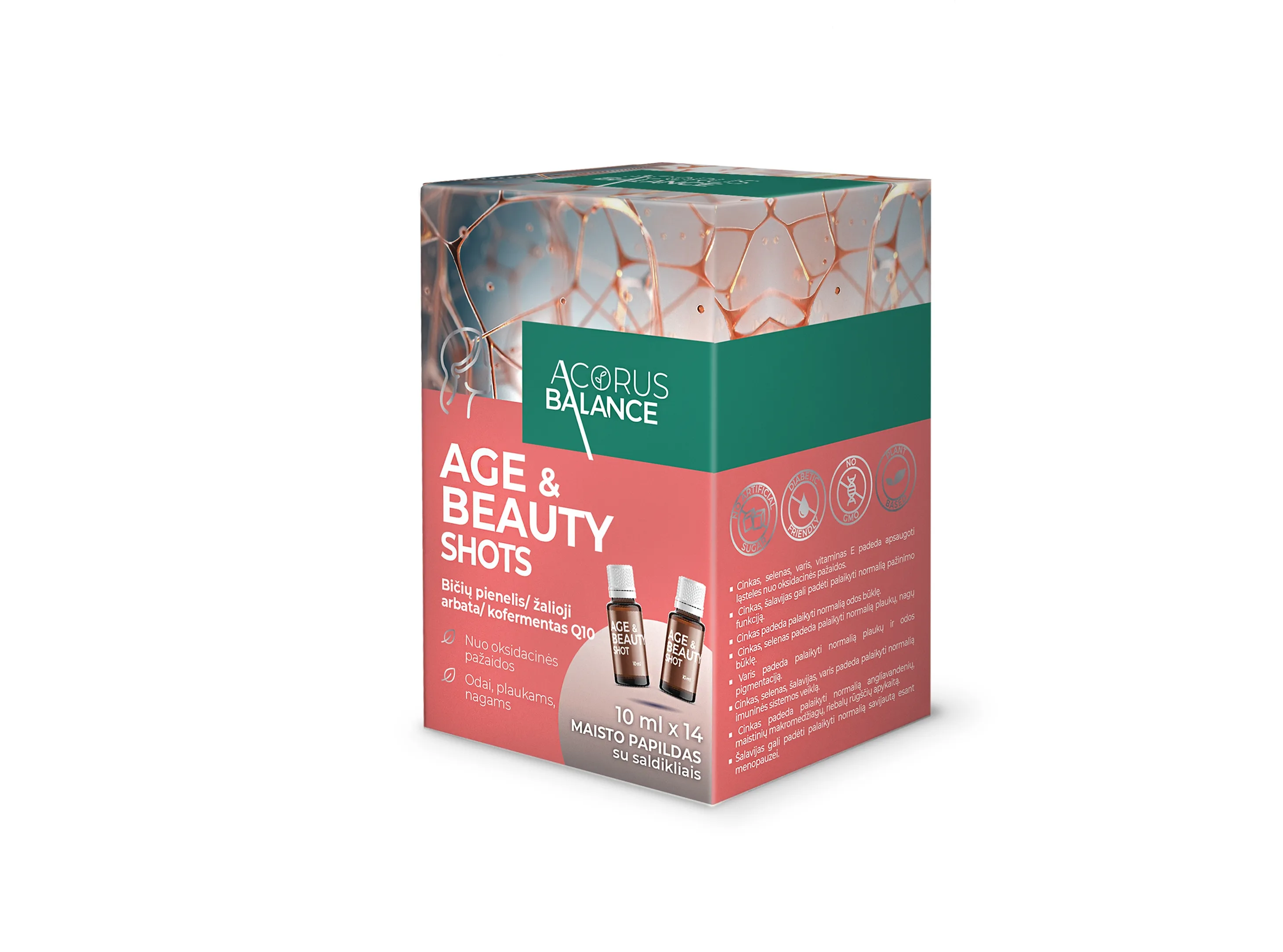 ACORUS BALANCE geriamasis tirpalas AGE & BEAUTYSHOTS, 10ml x N14 -  