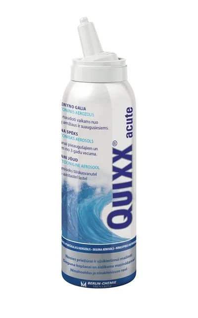 QUIXX® hipertoninis jūros vandens nosies purškalas ACUTE, 100ml -  1