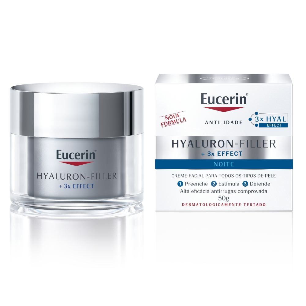 EUCERIN naktinis kremas nuo raukšlių HYALURON-FILLER, 50 ml -  