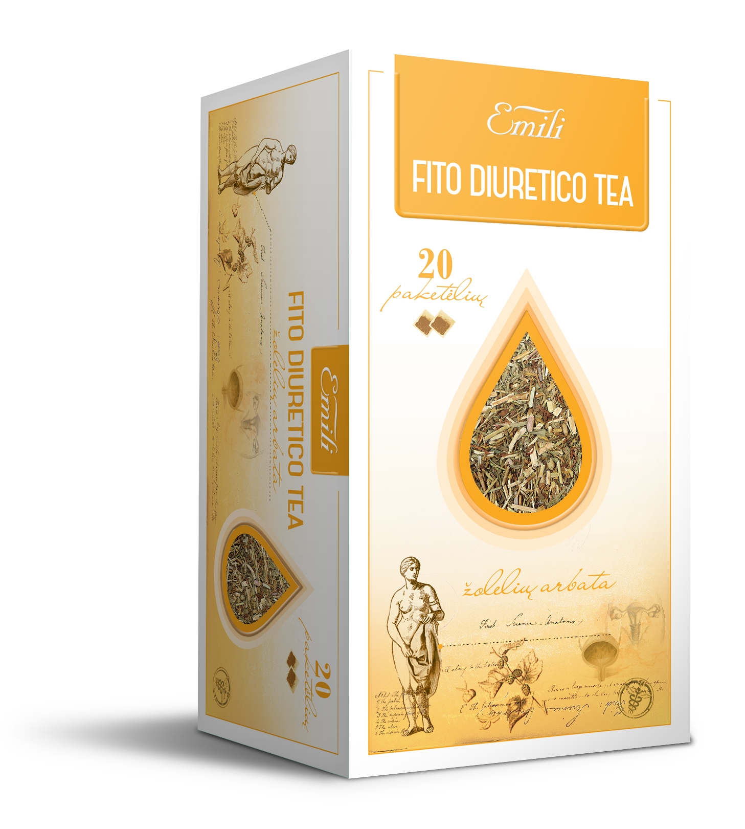 EMILI arbata FITO DIURETICO, 1.5g x N20 -  