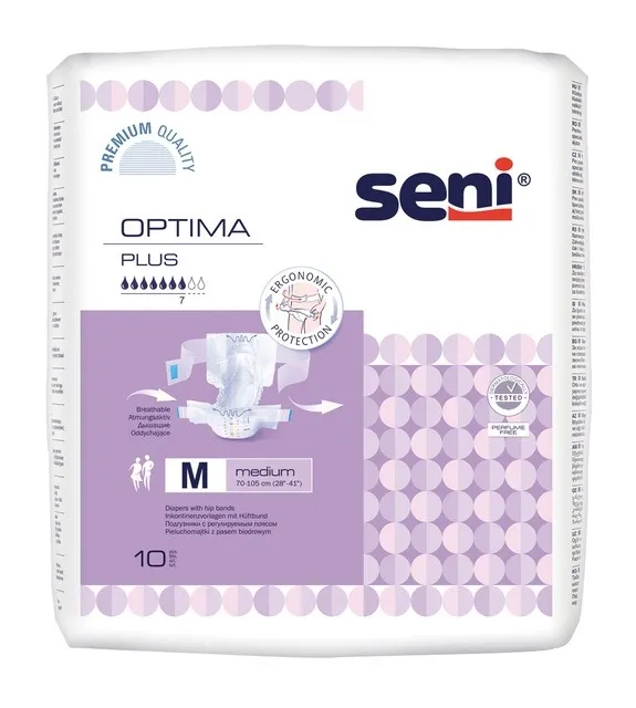SENI Optima Plus M (premium) juos.-sausk. suaug. N10 -  1