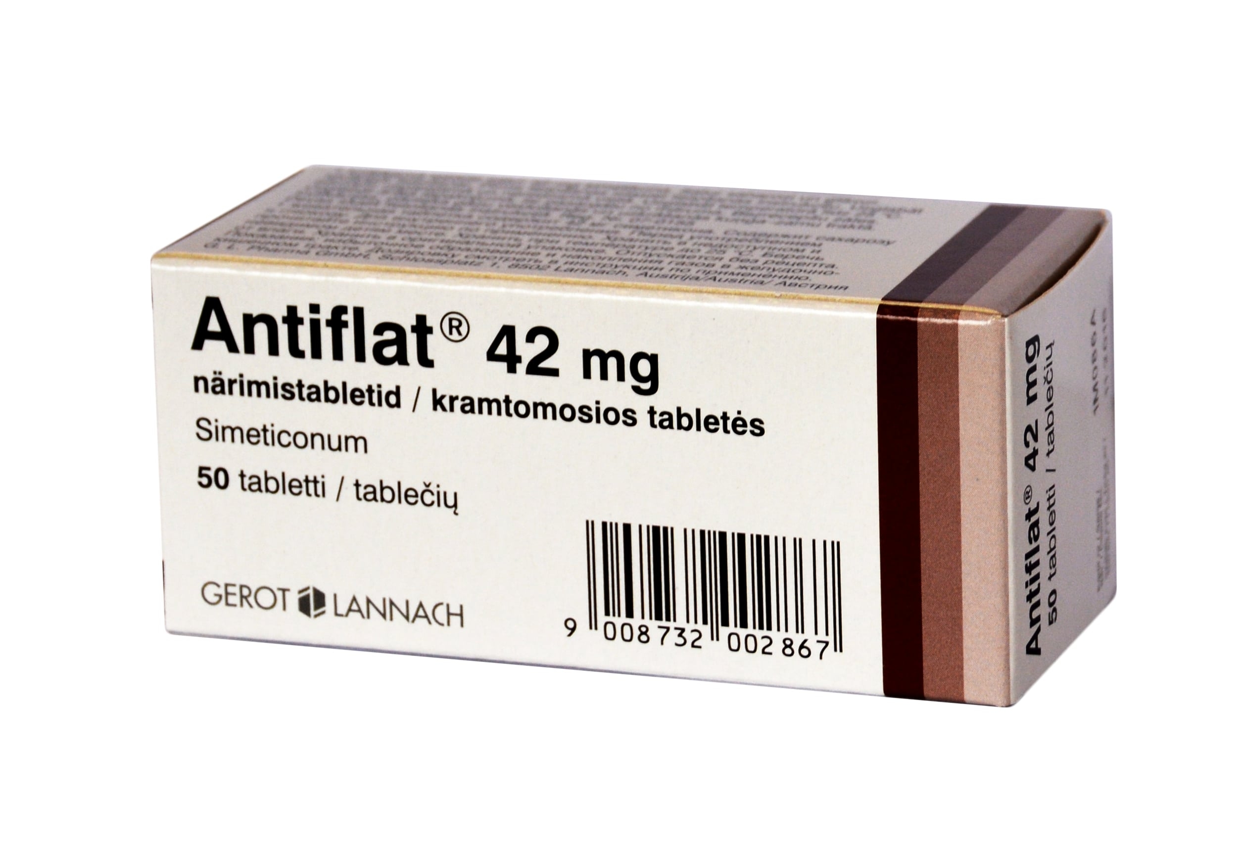 Antiflat 42mg kramtomosios tabletės N50 -  