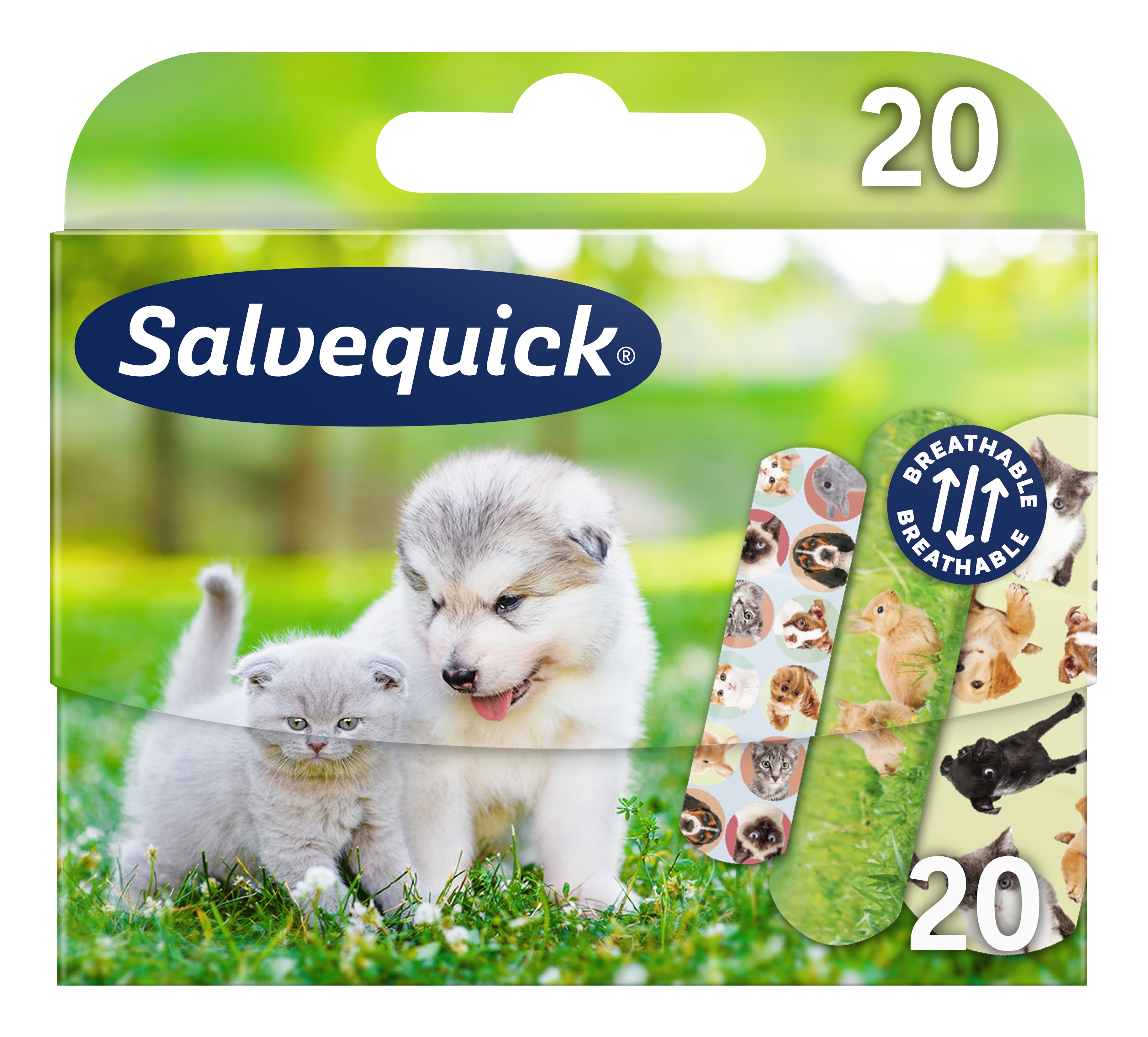 Salvequick „Animals“ pleistrų rinkinys vaikams, N20 -  