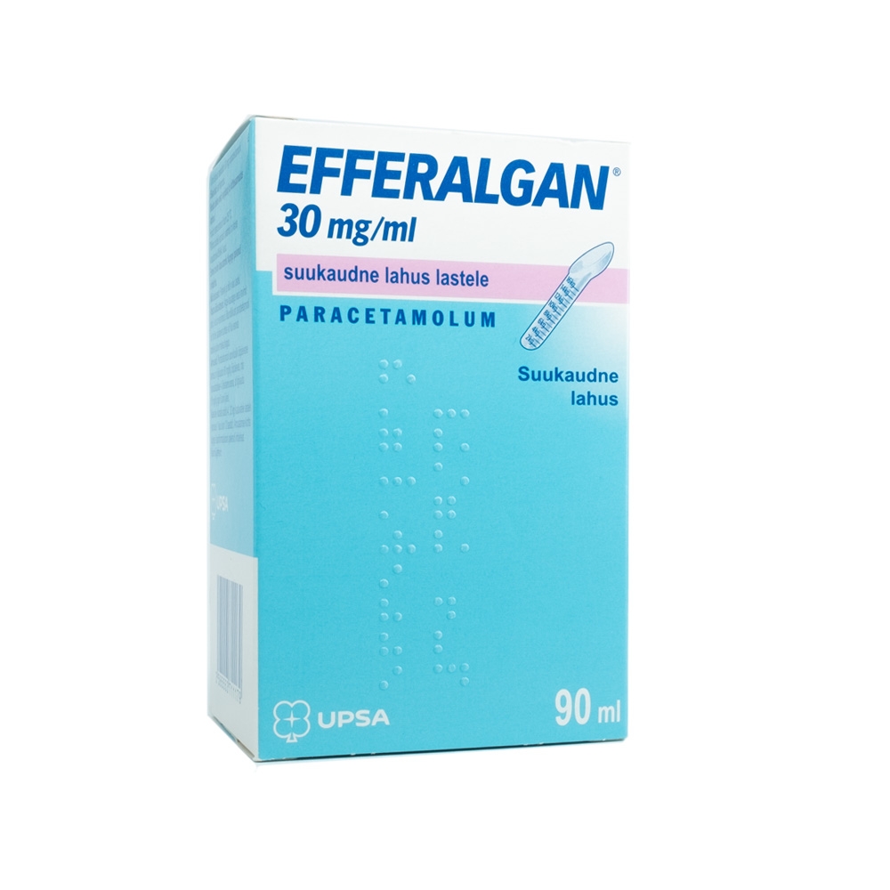 Efferalgan 30mg/ml geriamasis tirpalas vaikams 90ml -  