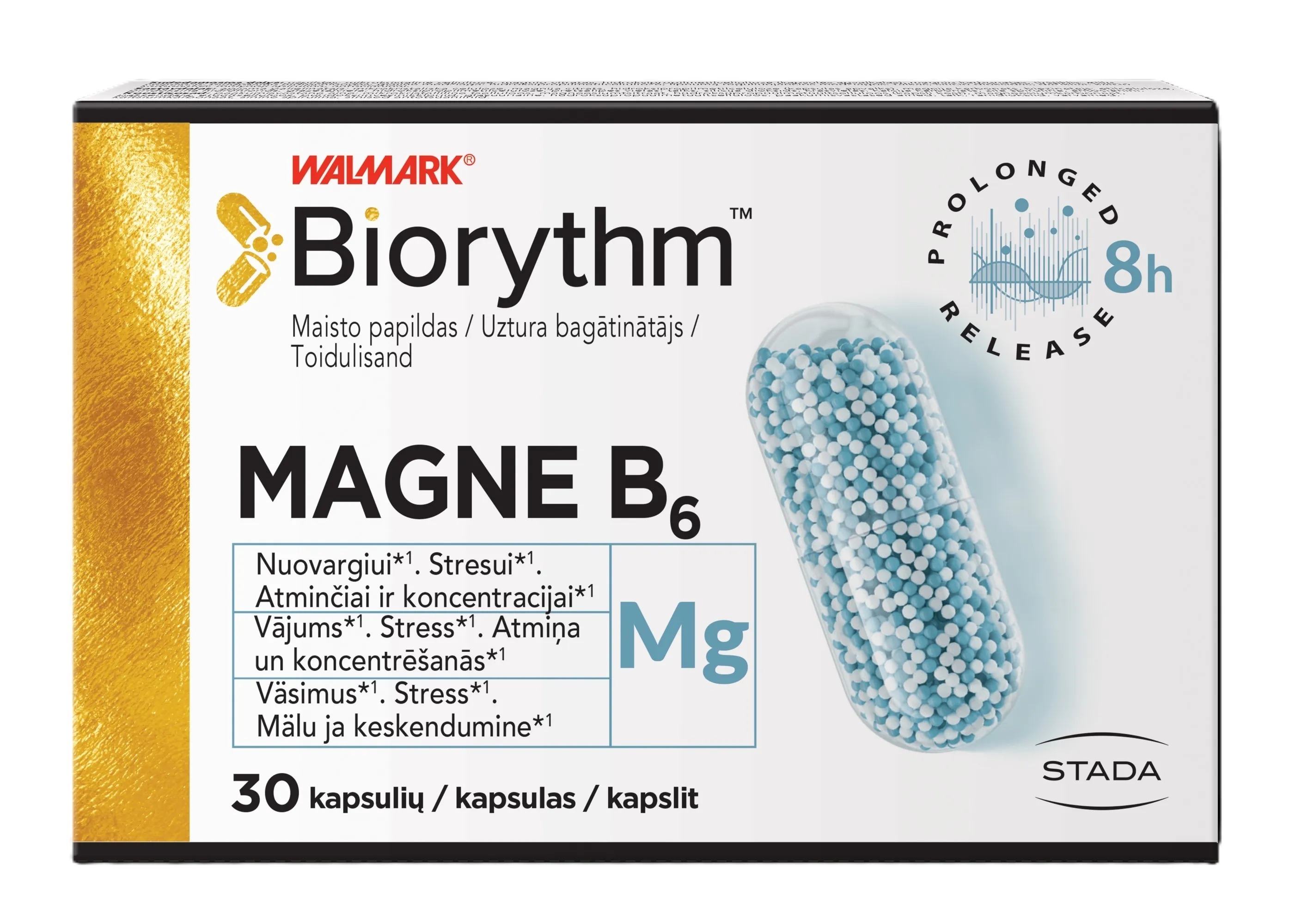 BIORYTHM MAGNE B6 (prailginto veikimo Magnis su B6), 30 kapsulių -  4