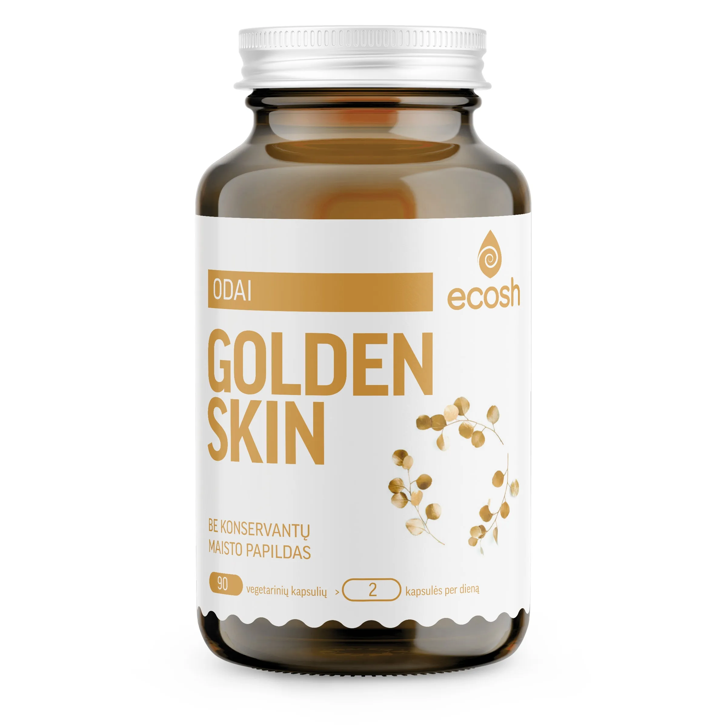 ECOSH Golden Skin, 90 kapsulių -  