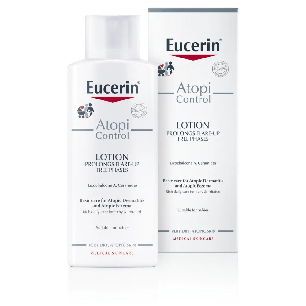 EUCERIN kūno losjonas atopinei odai ATOPICONTROL, nuo 3 mėn., 250ml -  