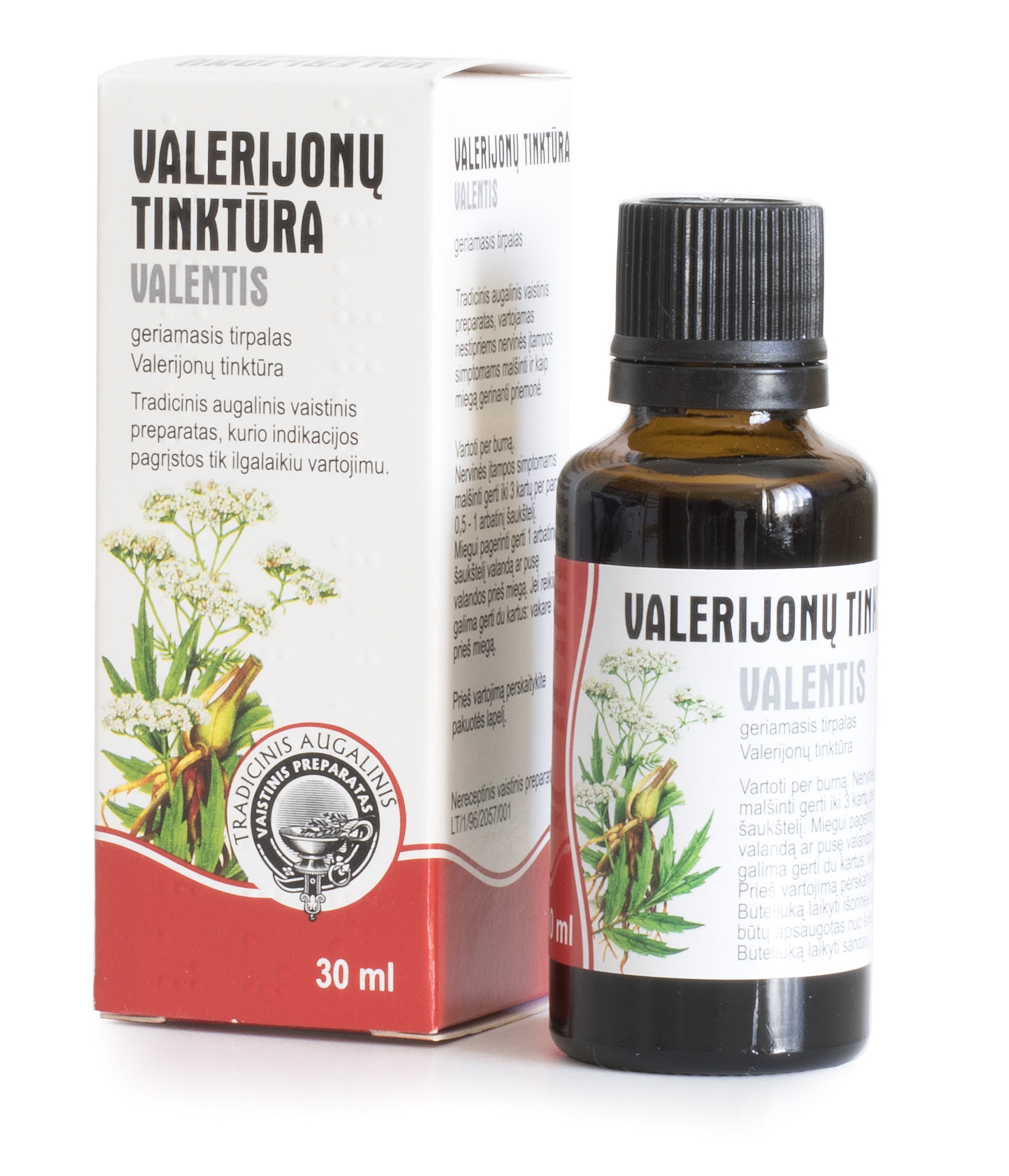 VALERIJONŲ TINKTŪRA VALENTIS geriamasis tirpalas 30ml -  