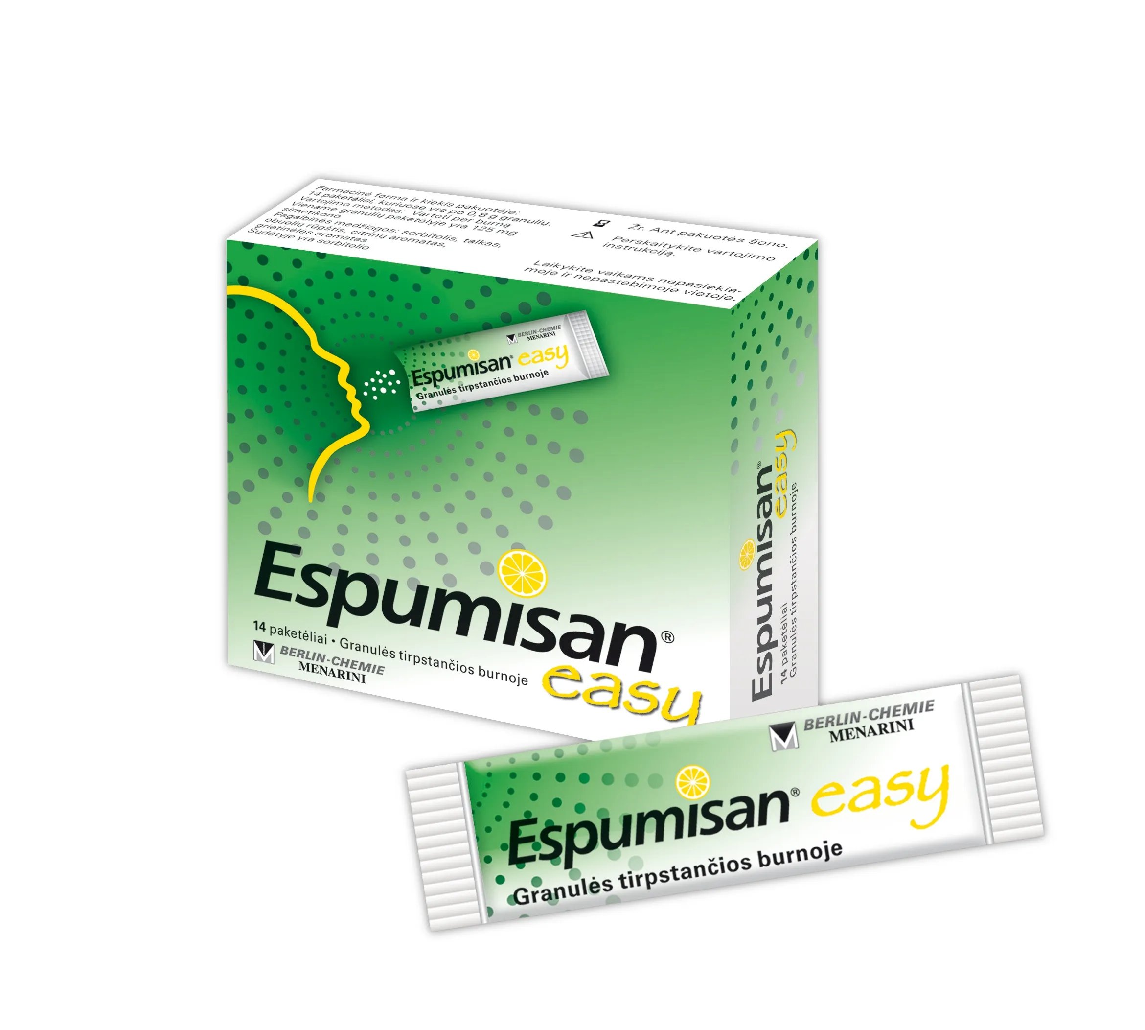 ESPUMISAN® granulės tirpstančios burnoje EASY 125mg, N14 -  