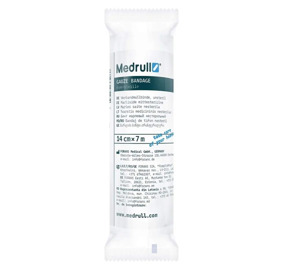 MEDRULL nesterilus tvarstis 7m x 14 cm -  