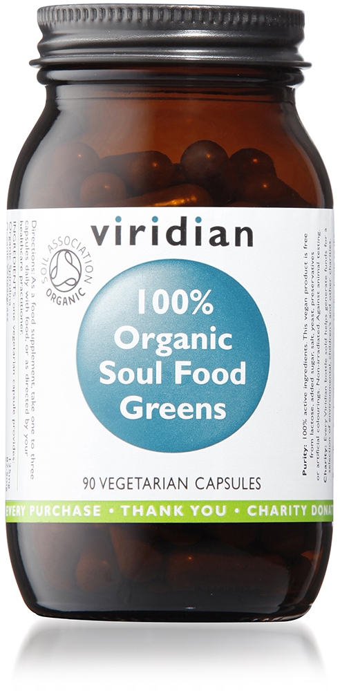 VIRIDIAN 100% ORGANIC SOUL FOOD GREENS, N90 -  
