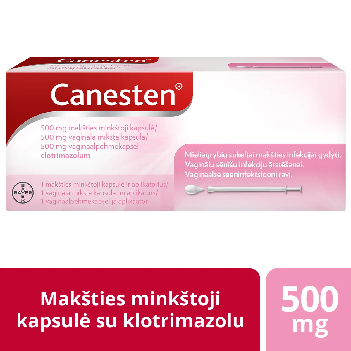 Canesten 500mg makšt. caps. N1 -  2