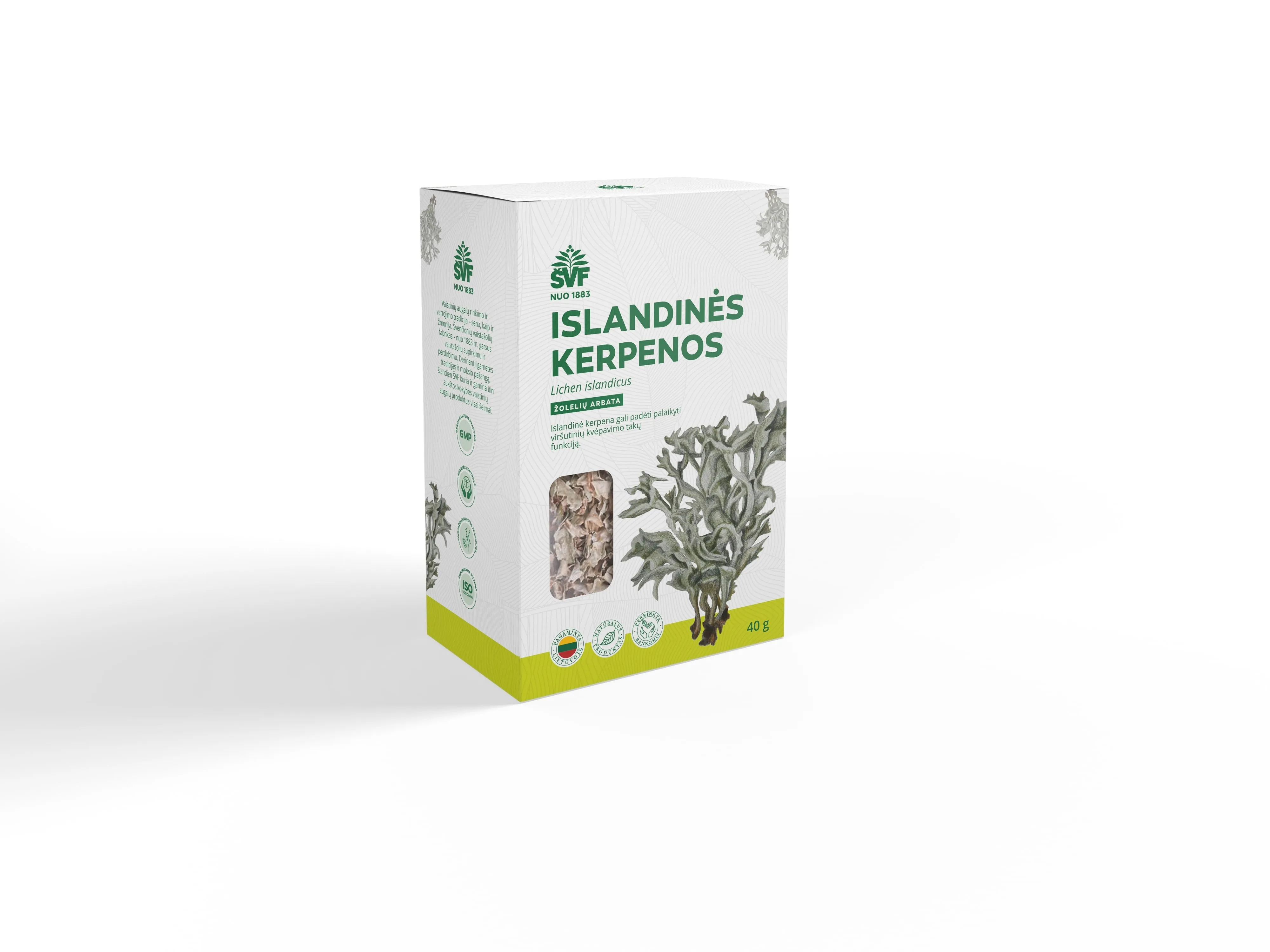 ŠVF žolelių arbata  ISLANDINĖ KERPENA, 40g -  