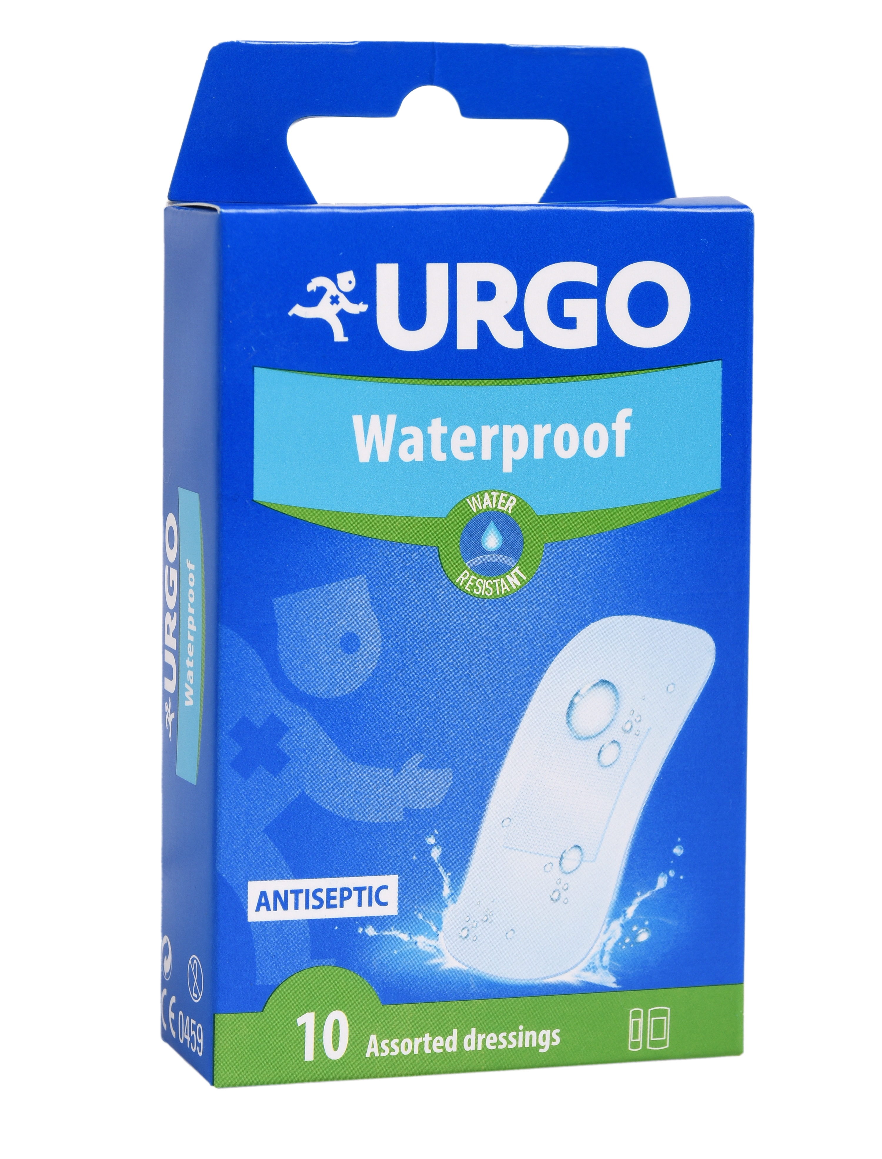 URGO neperšlampamas pleistras 2 dydžių WATERPROOF, N10 -  