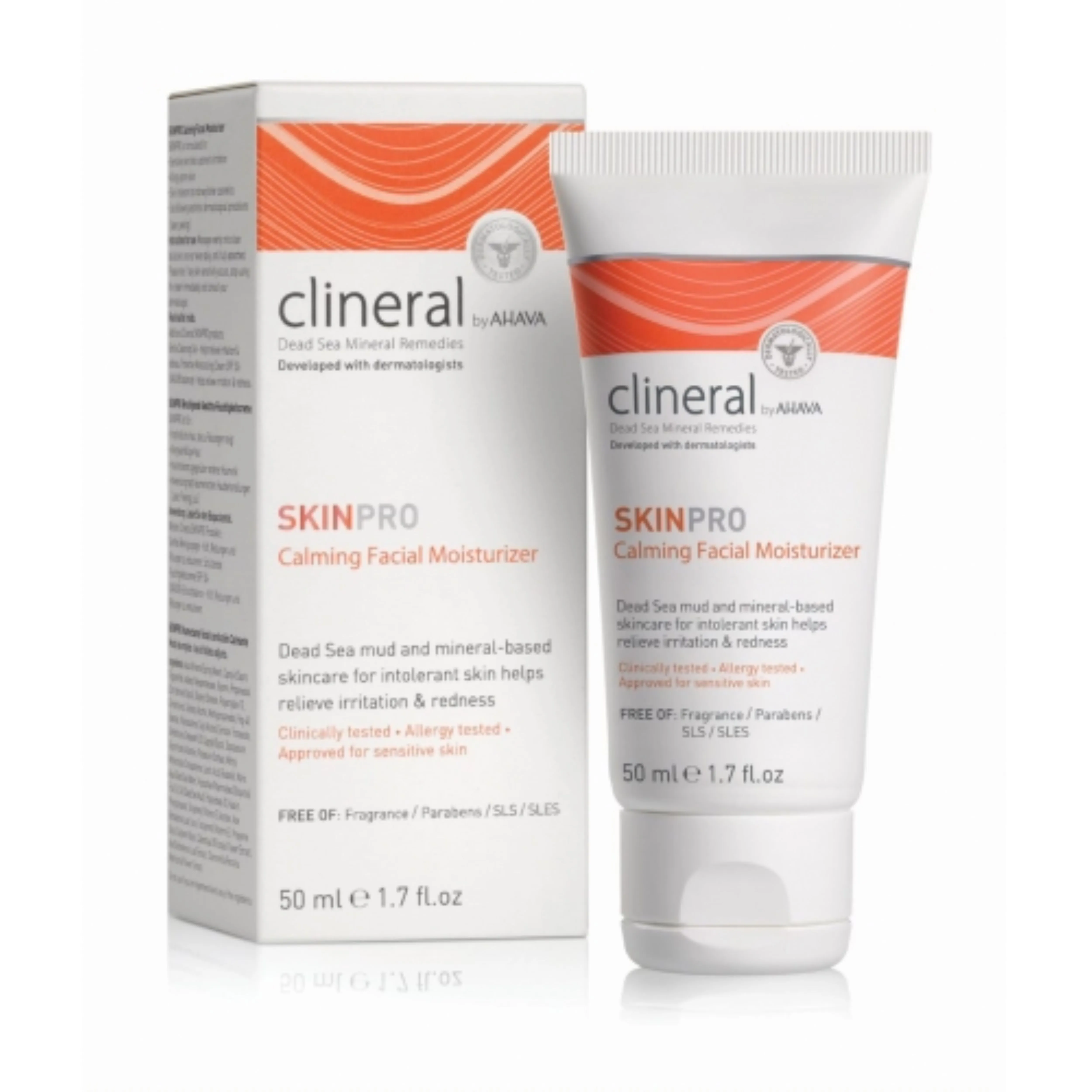 CLINERAL BY AHAVA drėkinamasis-raminamasis kremas SKINPRO, 50ml -  