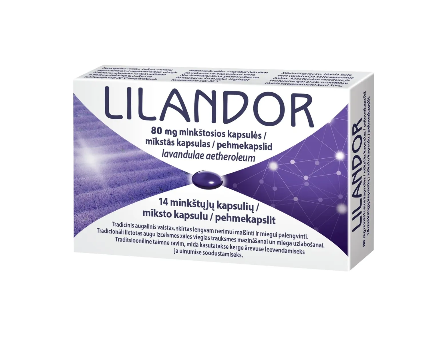 LILANDOR 80mg minkštosios kapsulės N14 -  