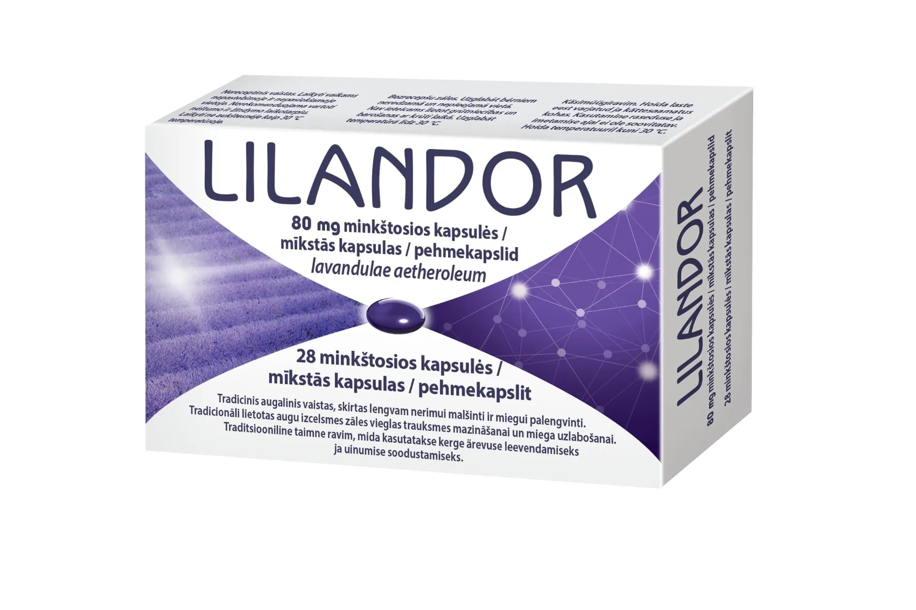 LILANDOR 80mg minkštosios kapsulės N28 -  