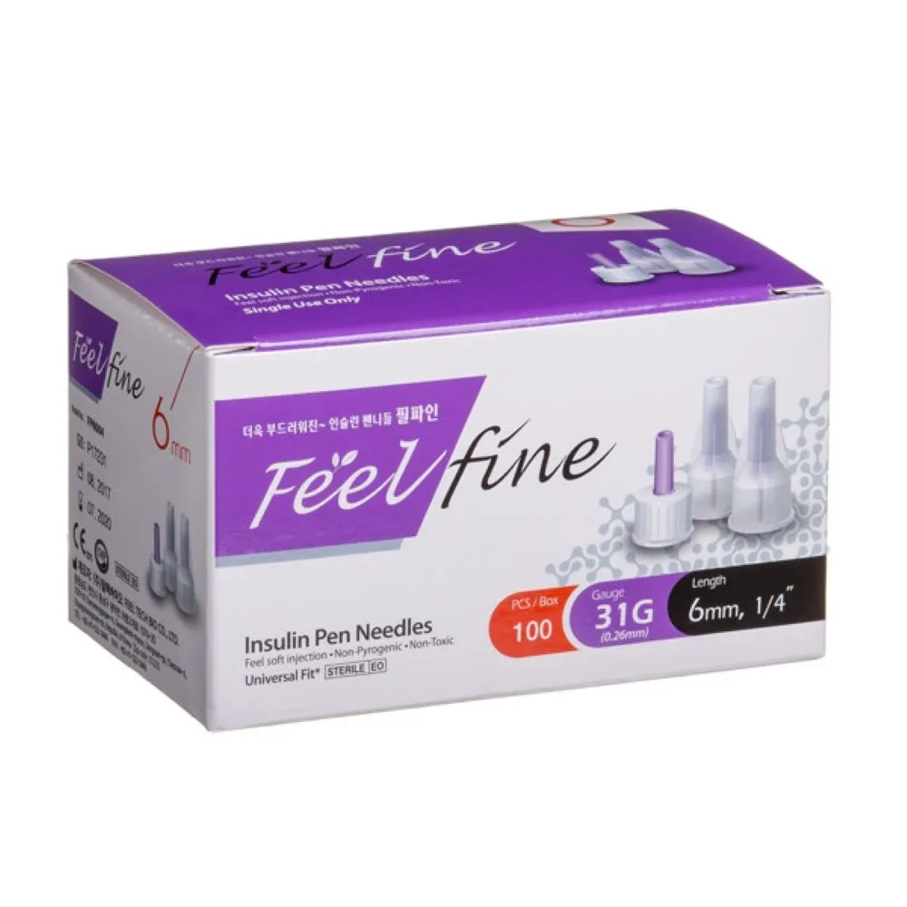 Feelfine Pen insulino adatos 6mm 31G N100 -  