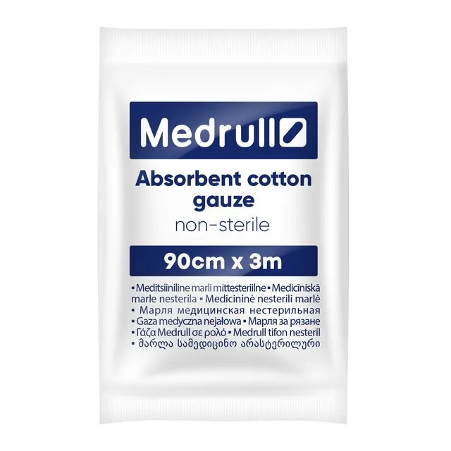 MEDRULL medicininė marlė, 3 m x 90 cm -  1