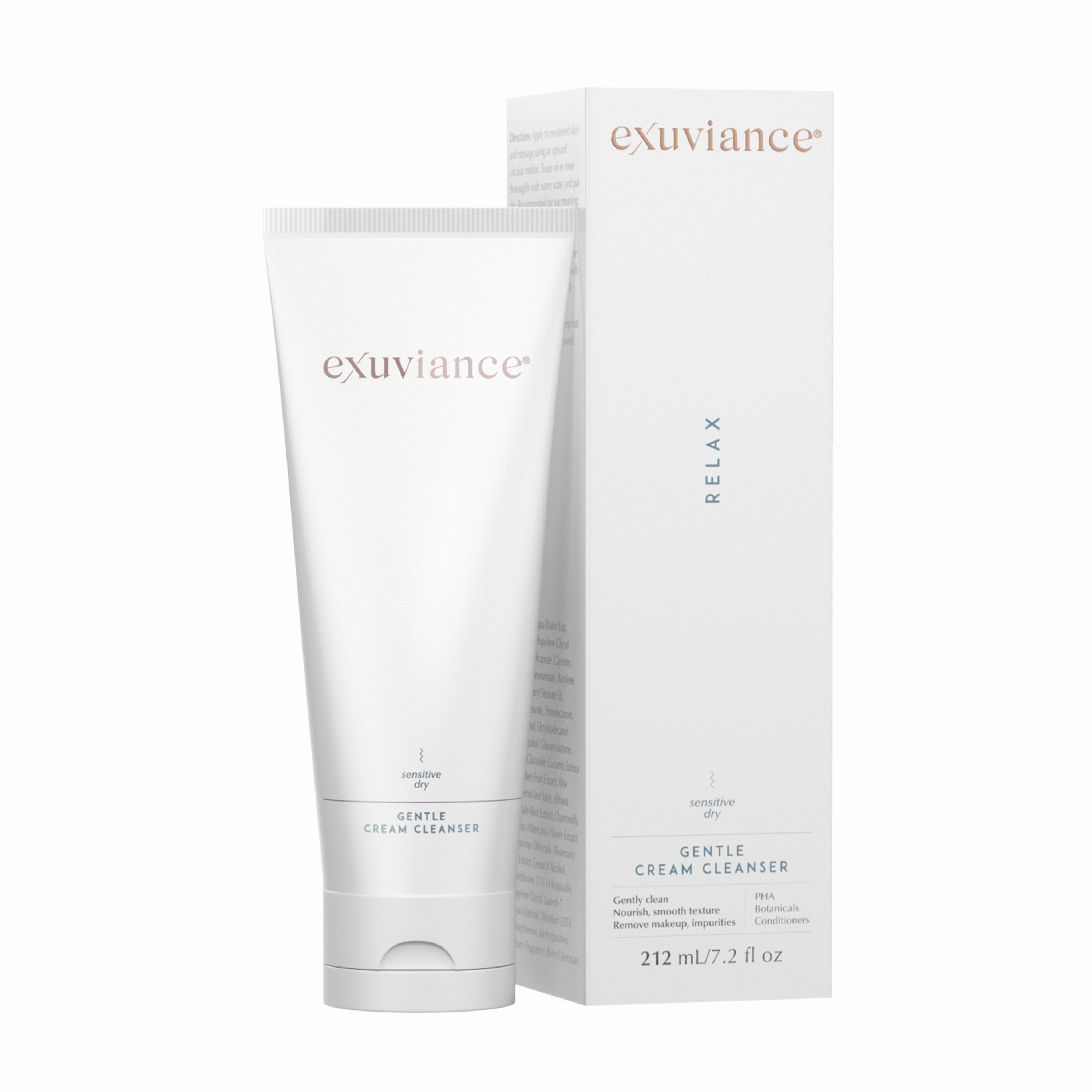 EXUVIANCE švelnus kreminis valiklis jautriai-sausai odai RELAX, 212ml -  