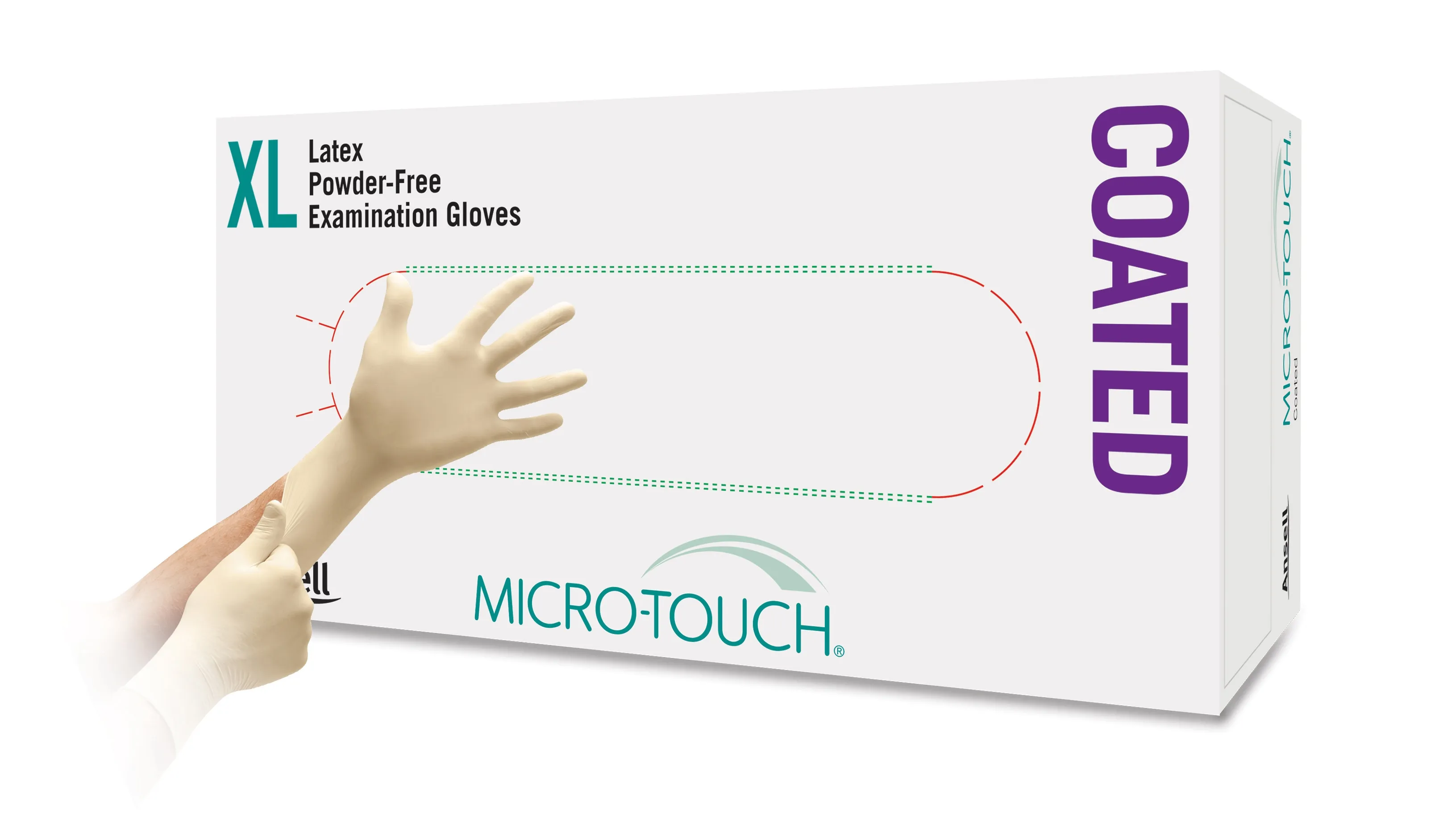 MICRO-TOUCH® nesterilios medicininės pirštinės COATED, XL, N80 -  