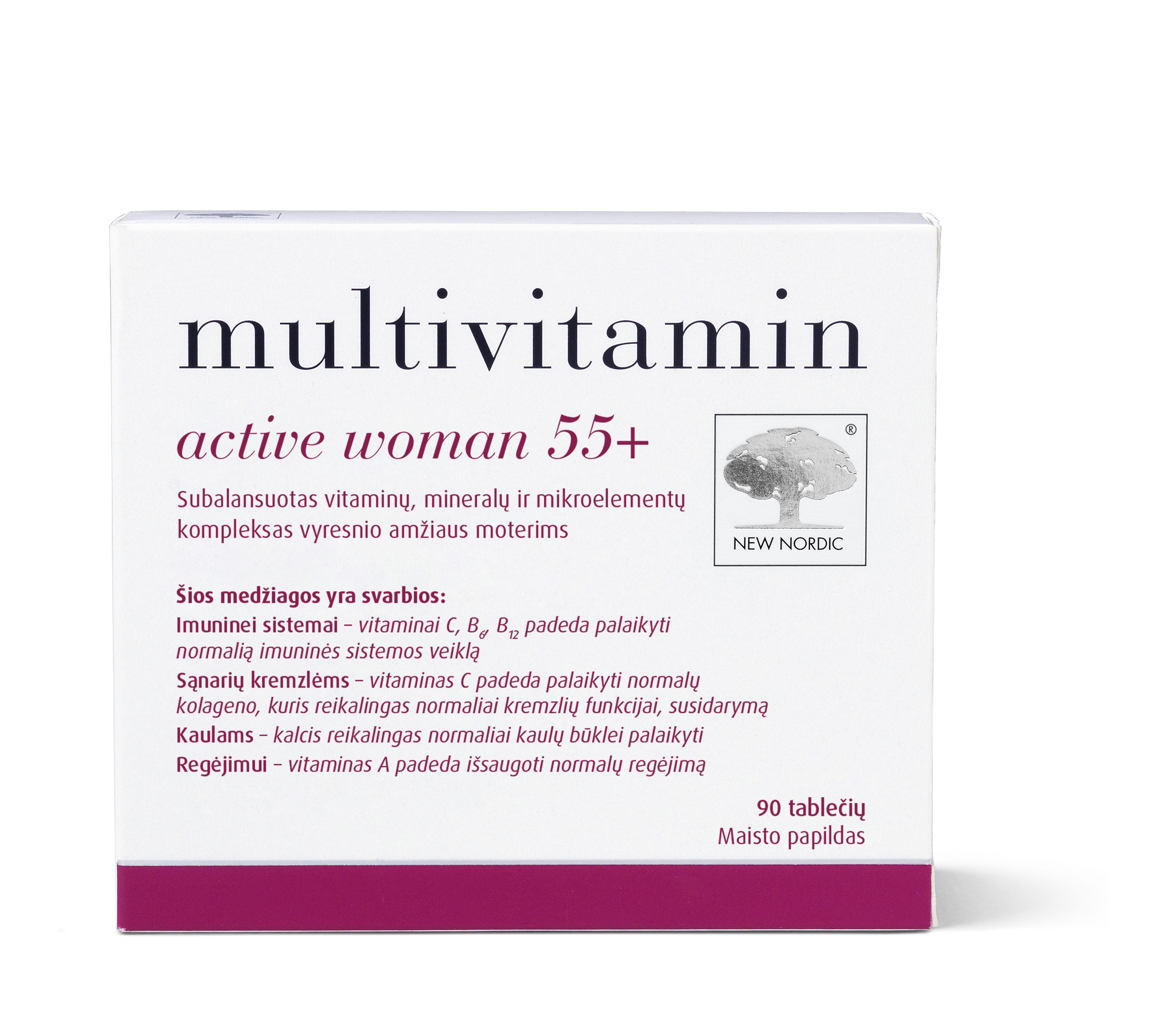 NEW NORDIC Multivitamin Active Woman 55+,  N90 -  
