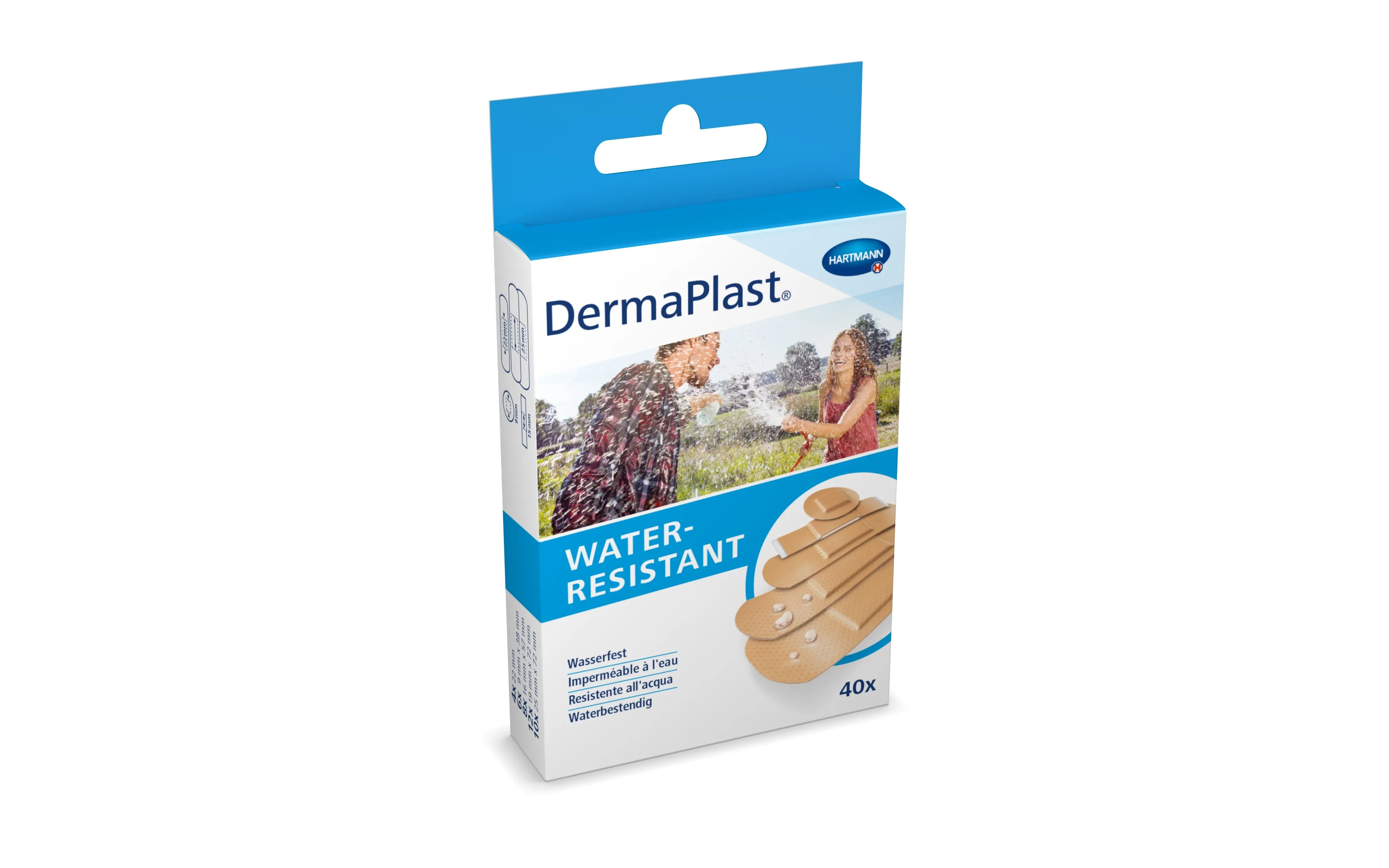 HARTMANN pleistrų rinkinys DERMAPLAST WATER-RESISTANT, 5 dydžiai, N40 -  