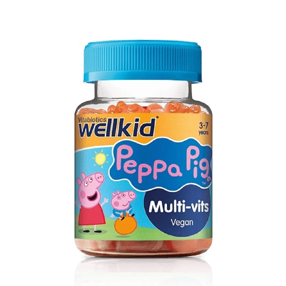 VITABIOTICS WELLKID PEPPA PIG MULTI-VITS, 30 guminukų -  