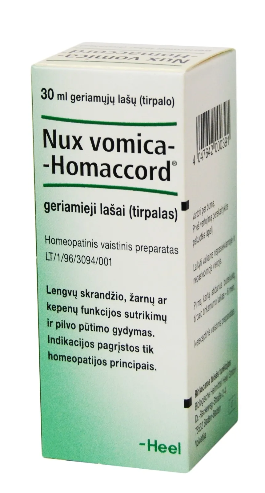 Nux Vomica-Homaccord lašai 30ml N1 -  
