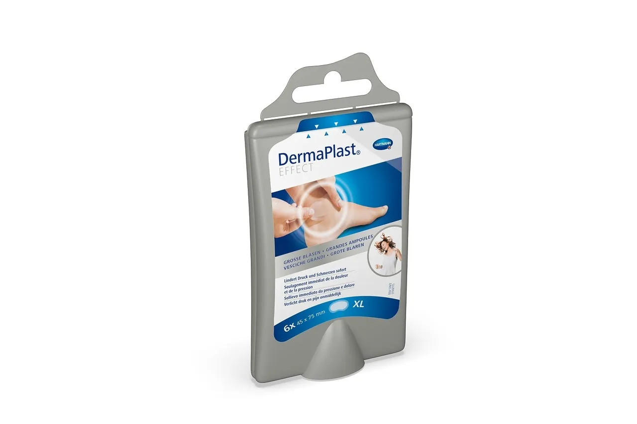DERMAPLAST EFFECT hidrokoloidiniai pūslių pleistrai, XL dydis, 6 vnt. -  