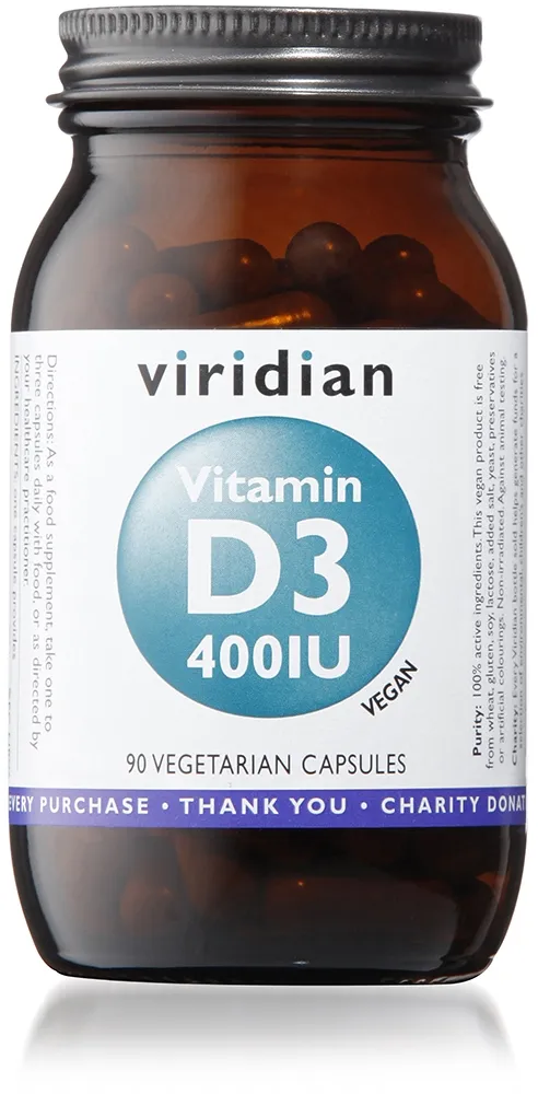 VIRIDIAN VITAMIN D3 400IU, N90 -  