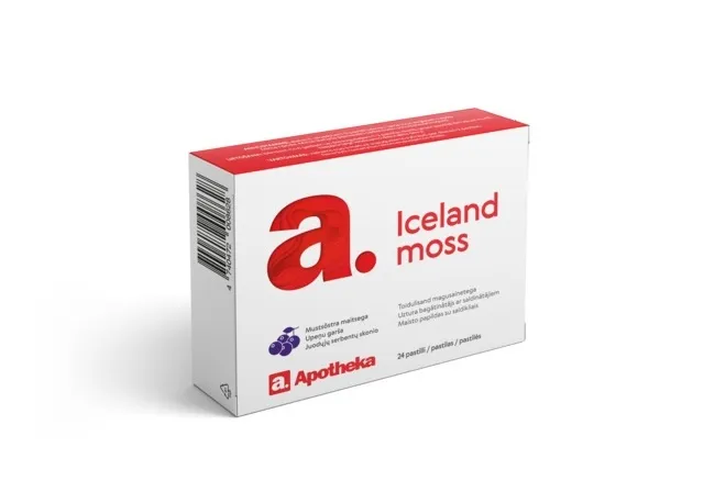 APOTHEKA Islandinių kerpenų ekstrakto pastilės, N24 -  2