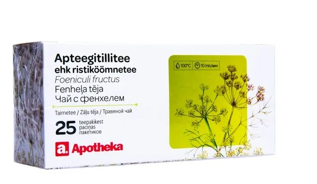 APOTHEKA vaistažolių arbata SALDŽIŲJŲ PANKOLIŲ, 1.5g x N25 -  2