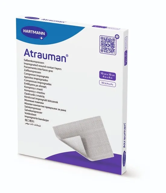 ATRAUMAN sterilus tinklelinis tvarstis, 10 x 10cm, 1 vnt. -  1