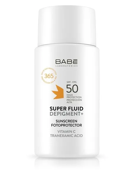 BABÉ šviesinanti apsauginė veido emulsija SUPER FLUID DEPIGMENT+ SPF50 -  2