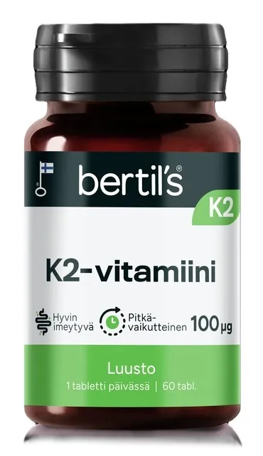 BERTIL's Vitaminas K2, tabletės N60 -  1