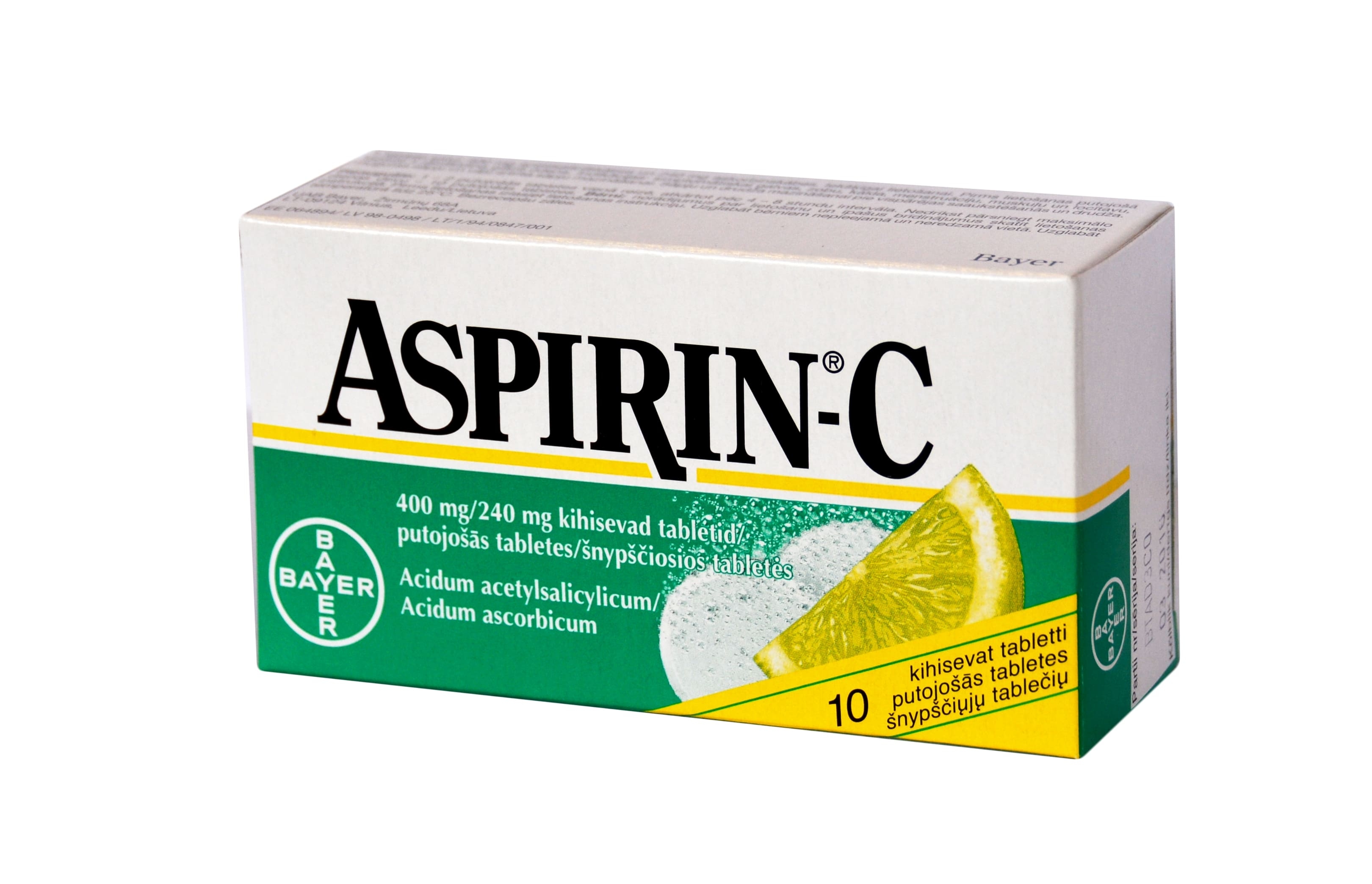 Aspirin C 400mg/240mg tab.N10 -  2