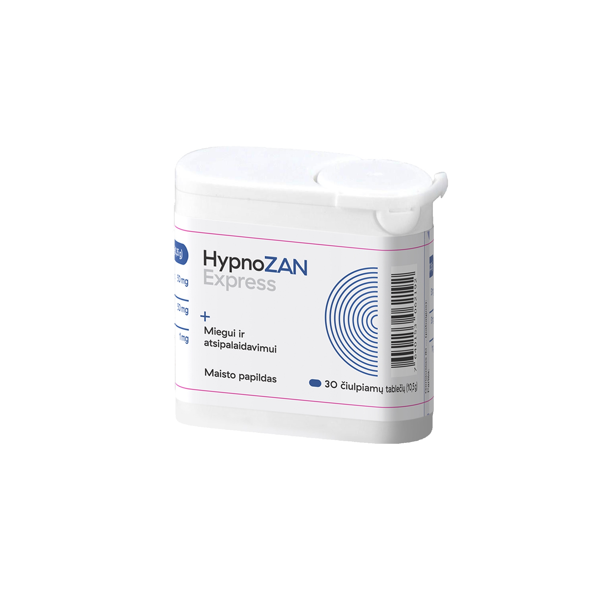 HypnoZAN Express čiulpiamos tabletės, N30 -  
