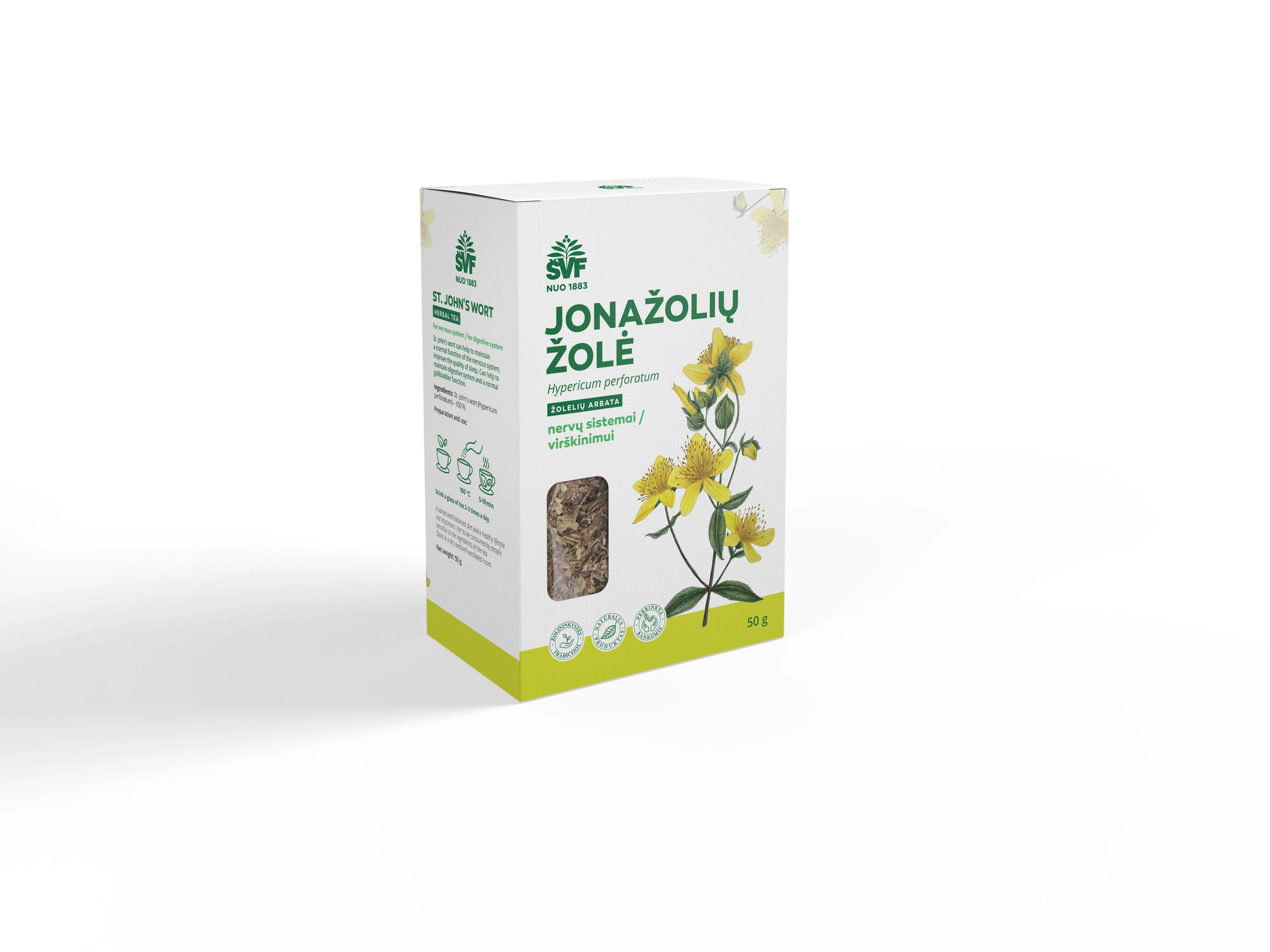 ŠVF vaistažolių arbata JONAŽOLIŲ ŽOLĖ, 50g -  