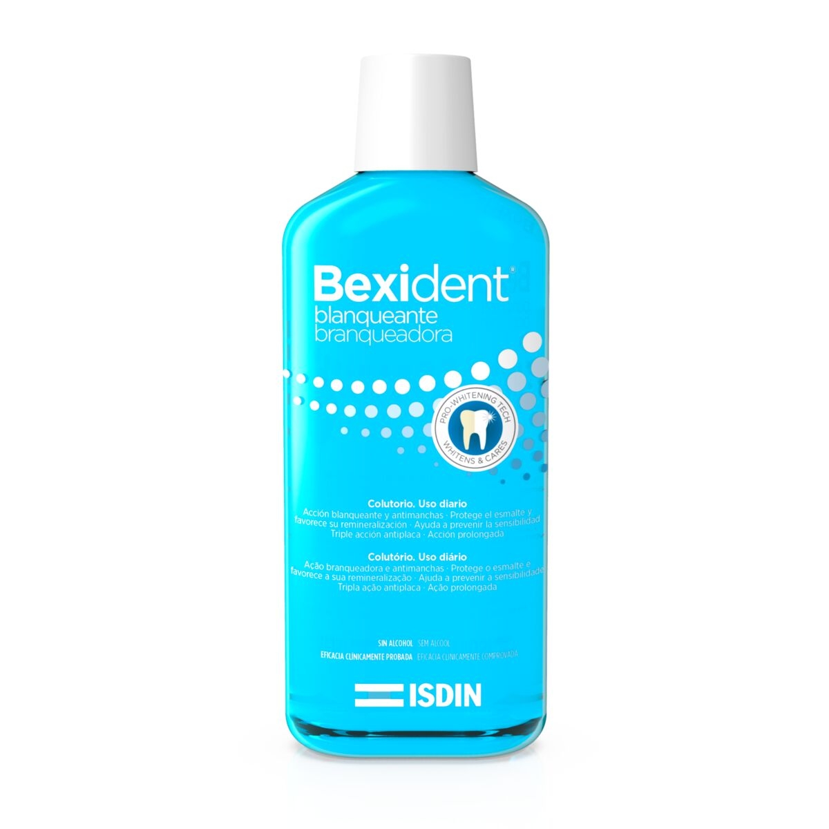 Balinamasis burnos skalavimo skystis BEXIDENT® BLANQUEANTE, 500ml -  